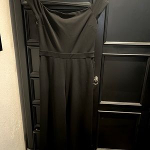 Women’s black express pant suit.